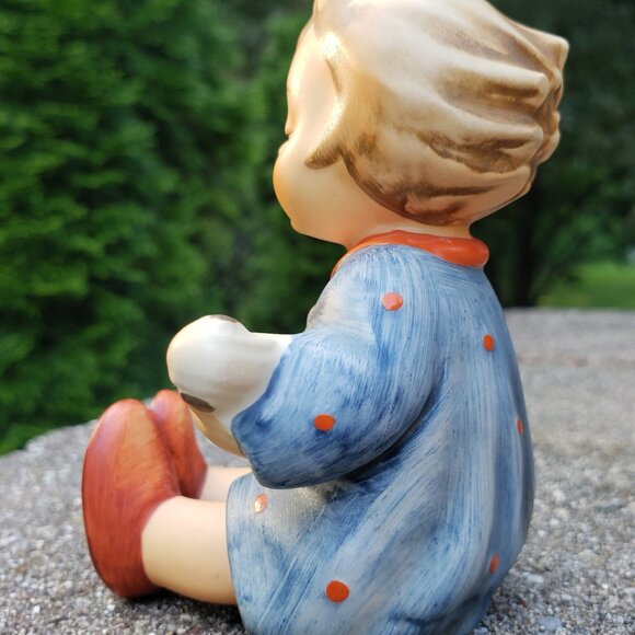 M J Hummel - Titled "JOYFUL" - Porcelain Figurine - Picture 4 of 9